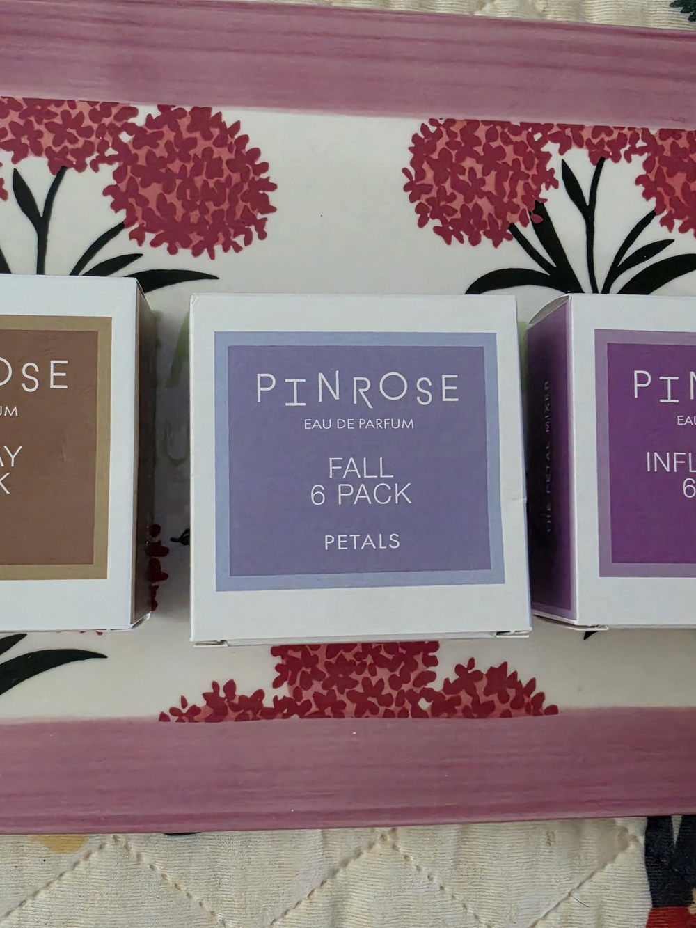 Pinrose Eau de Parfum - 3 Boxes of 6 Parfum Towelettes in each